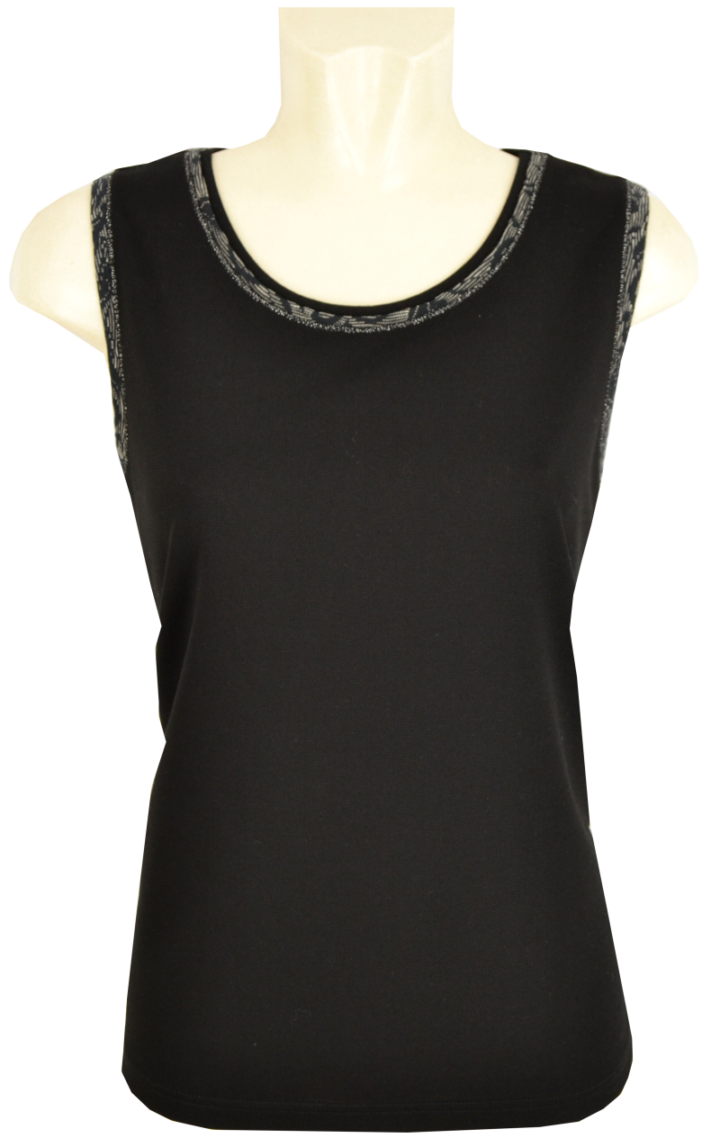 Top in schwarz