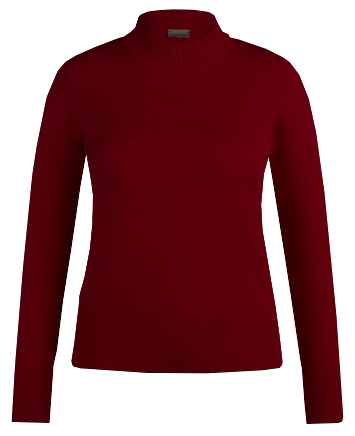 Pullover mit Rollkragen in merlot