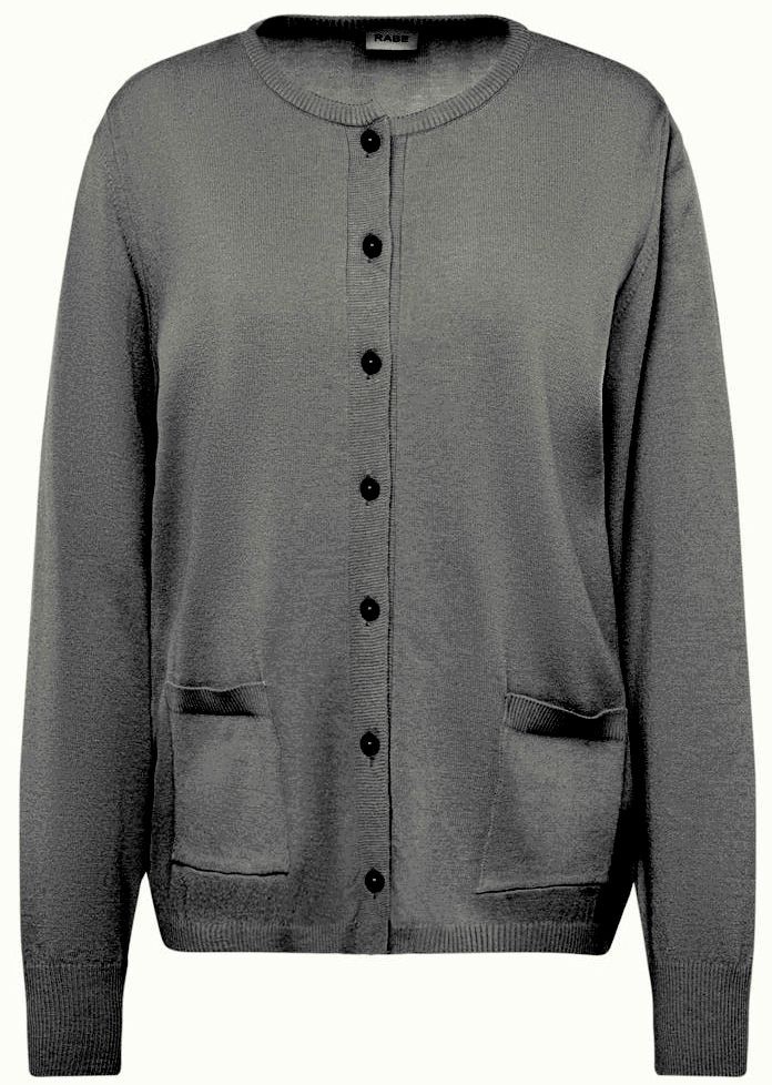 Strickjacke in uni schwarz