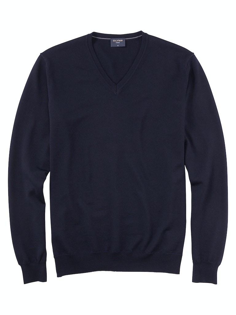 Pullover mit V-Ausschnitt in marine