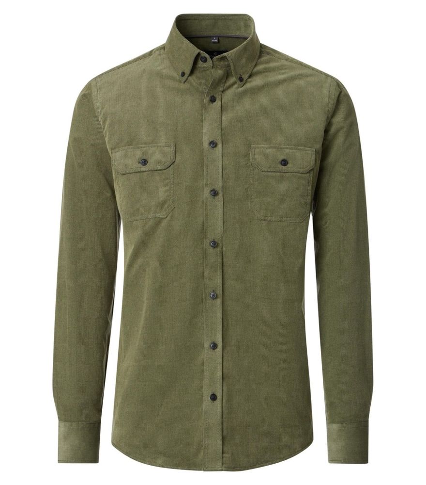 1/1 Arm Cord Hemdjacke in grün
