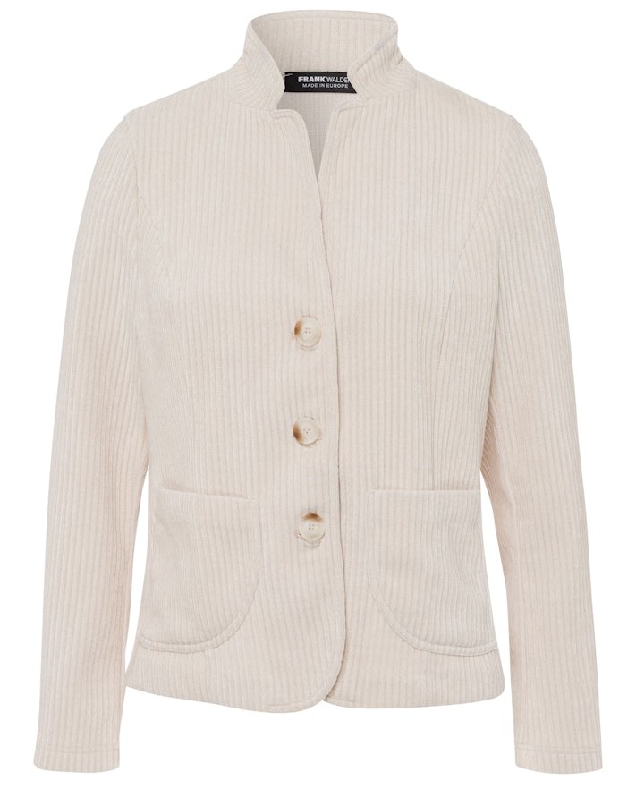 Cordblazer mit feiner Struktur