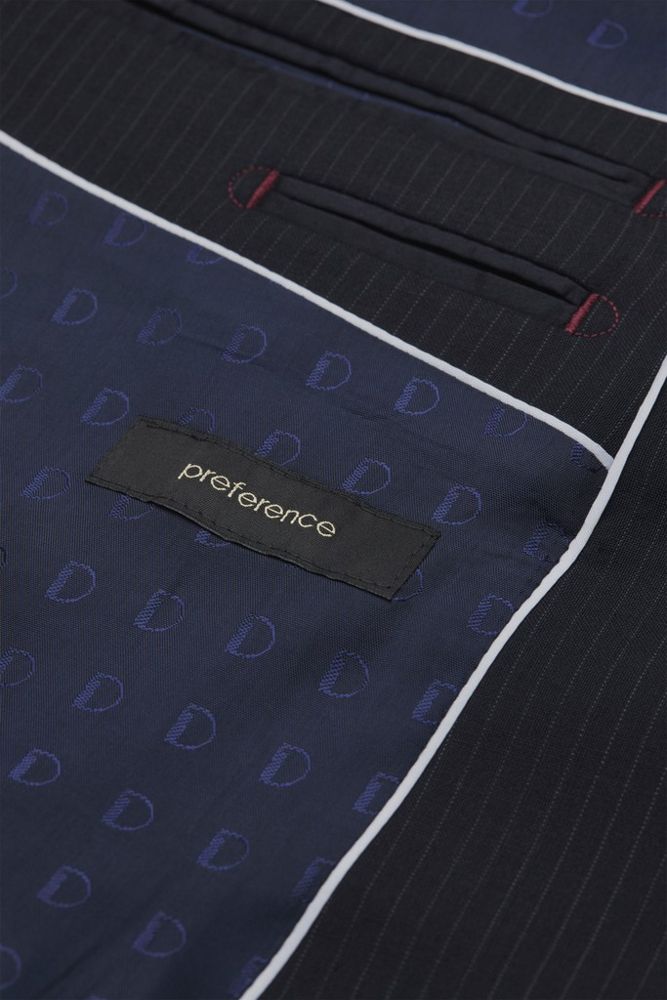 Anzug Blazer in marine blau mit Streifen