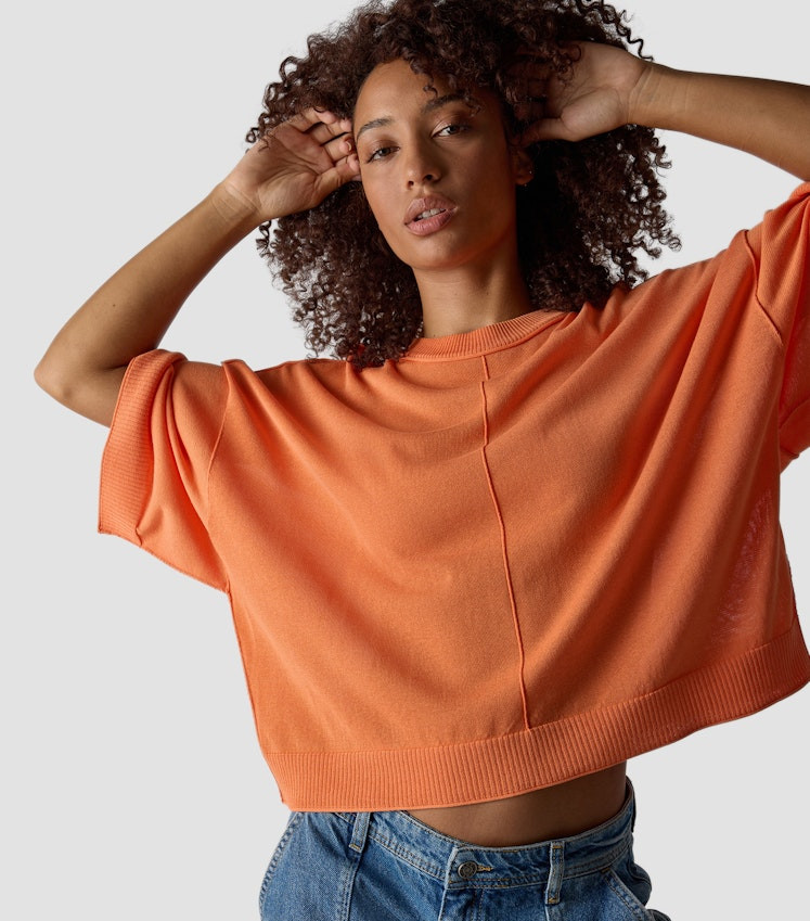 Pullover in Orange
