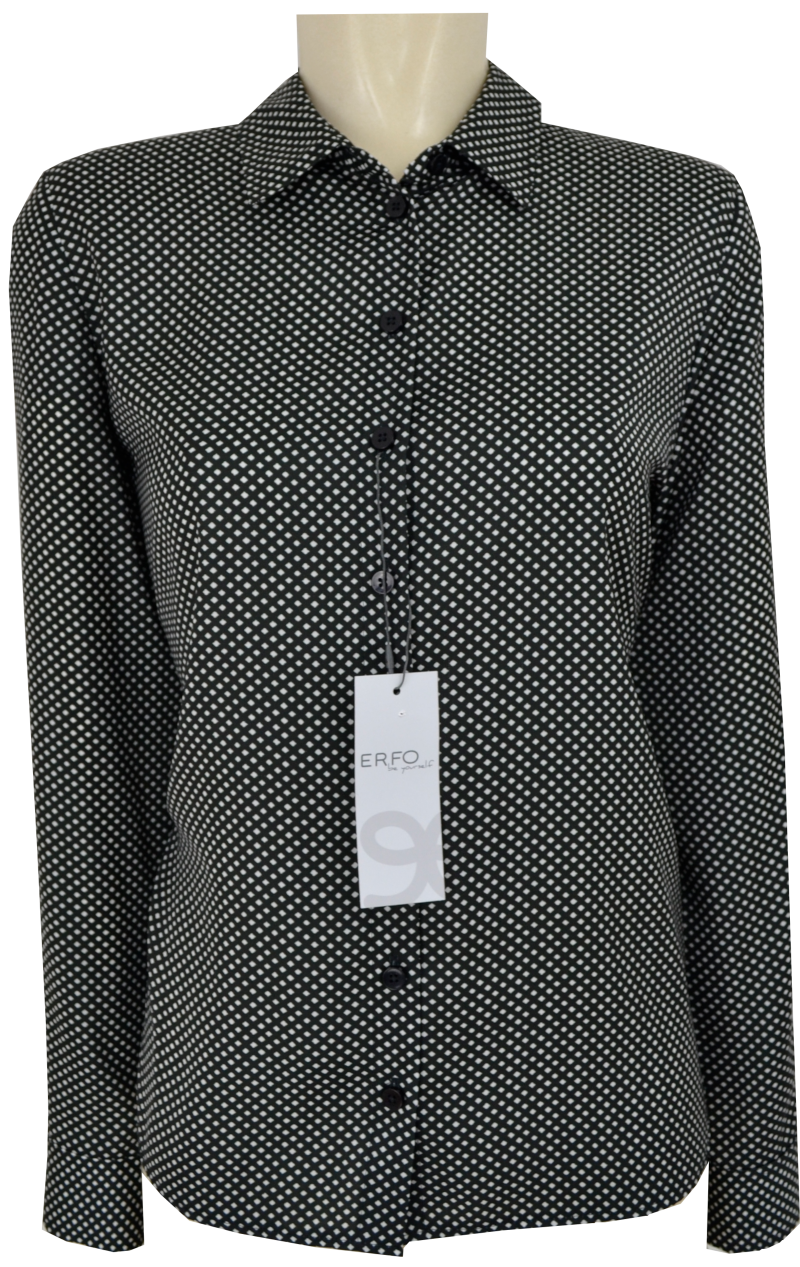 851121600-7900 1/1 Bluse in schwarz-weiß gemustert