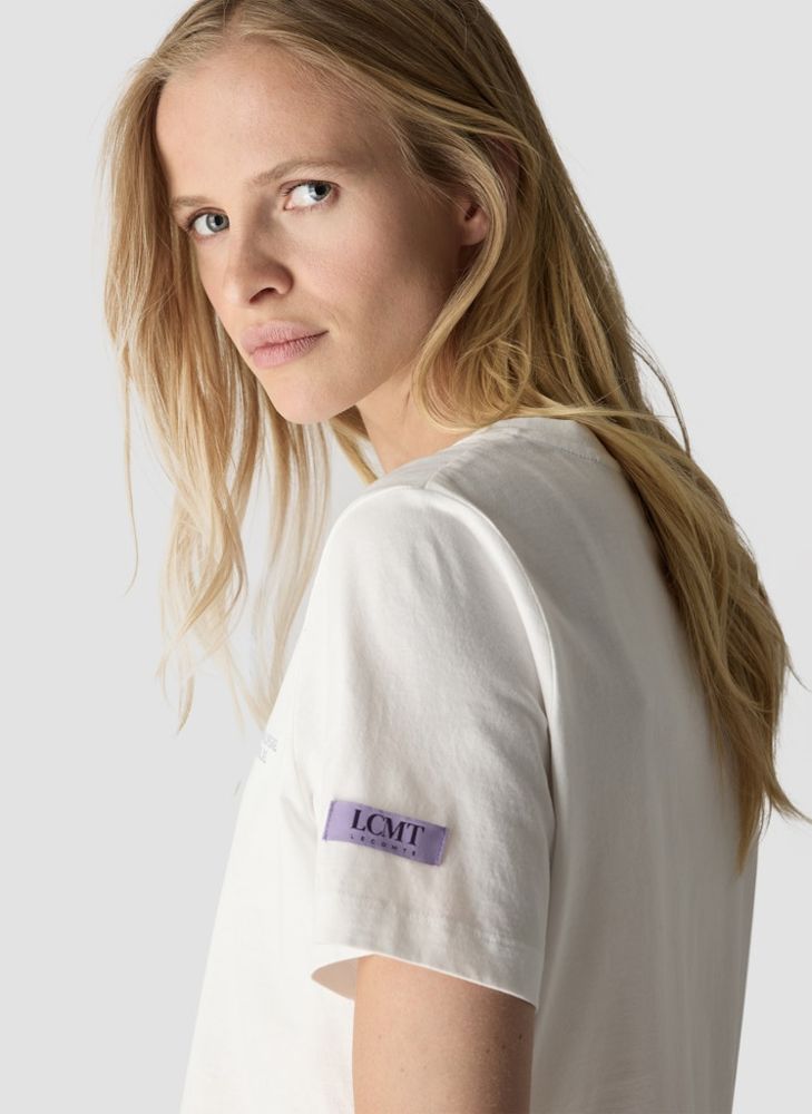 1/2 Arm Shirt in Ecru mit Print
