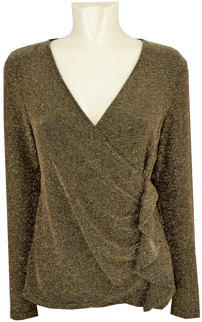 1/1 Arm Shirt in gold glänzend