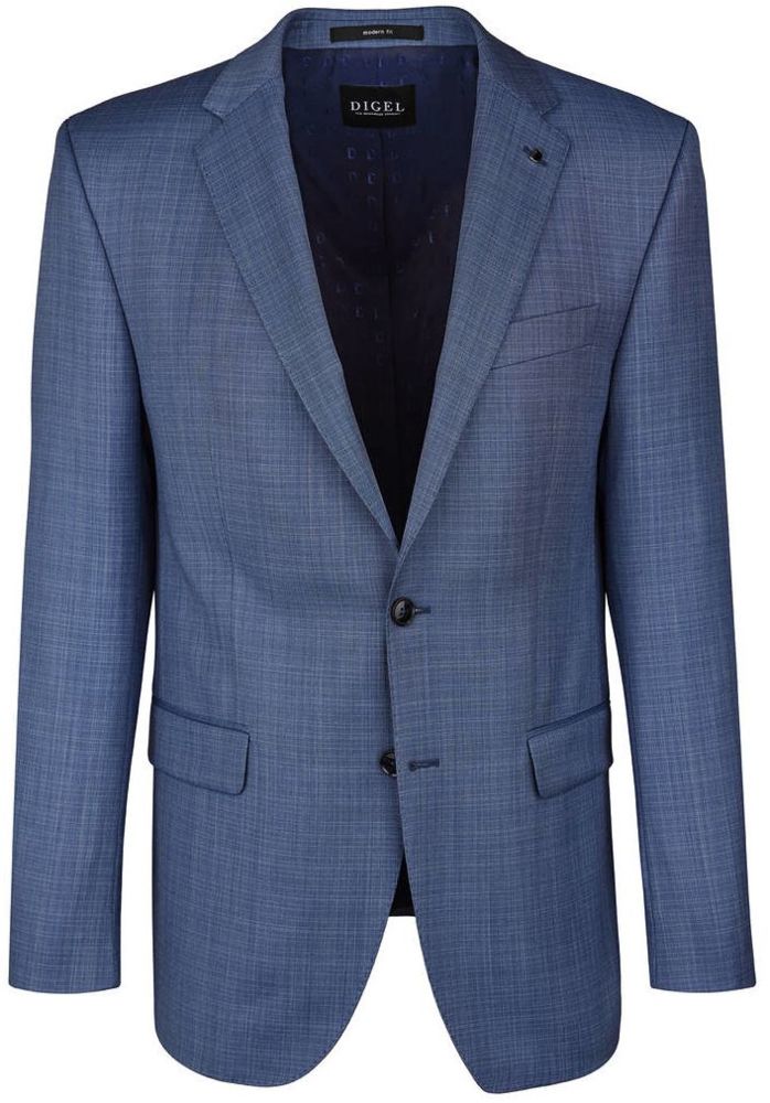 Anzug Blazer in Mittel Blau mit Struktur