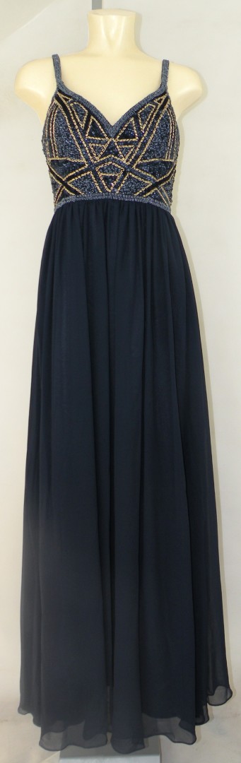 Ballkleid lang in stormy blue