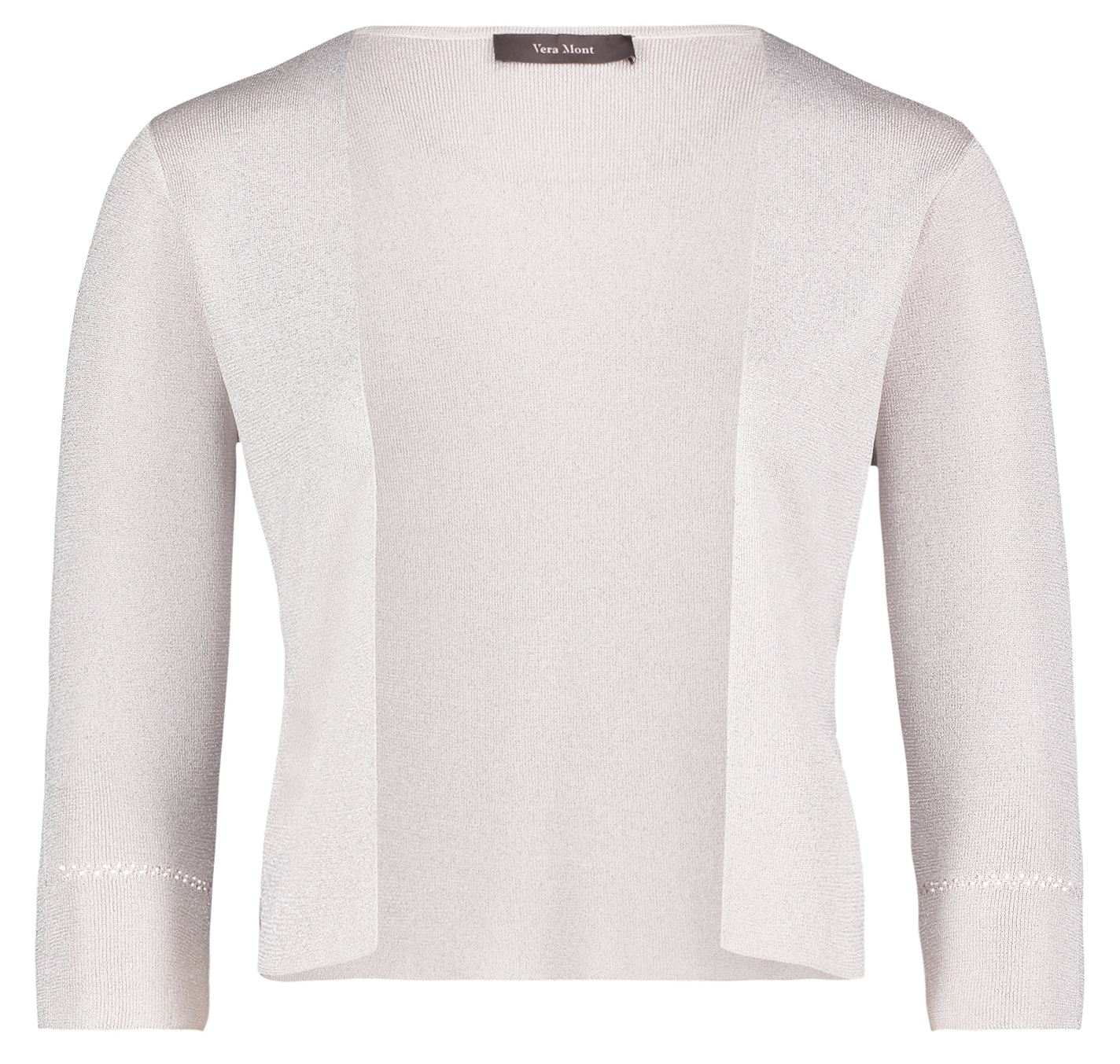 Kurzer Strick Bolero in silver-Nature