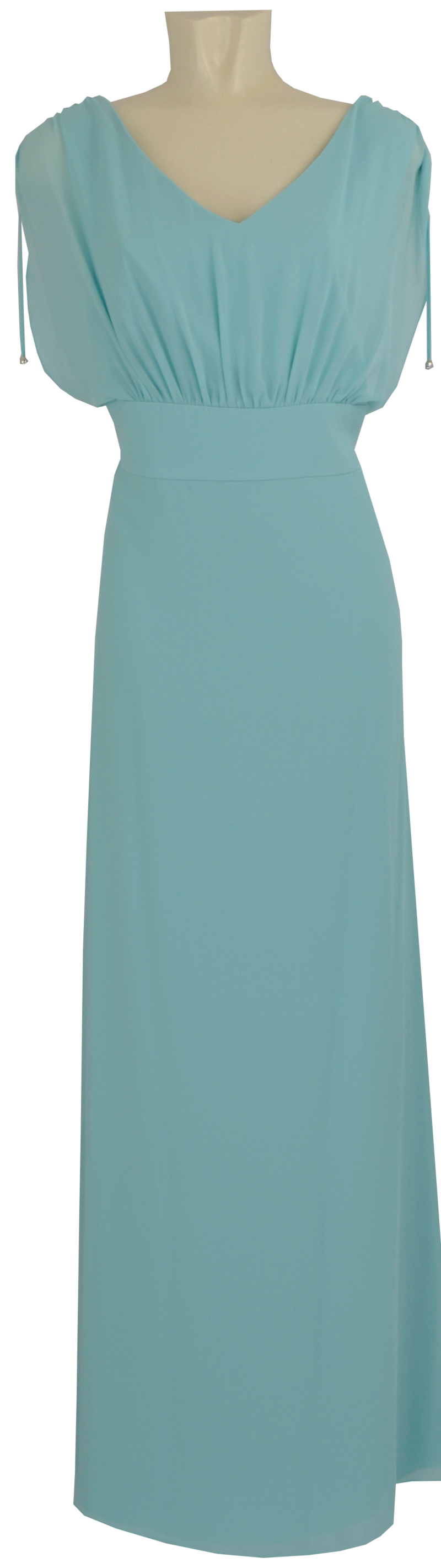 Abendkleid in aqua sky