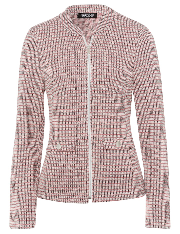 Leichte Jersey Jacke in Rose-Azalee
