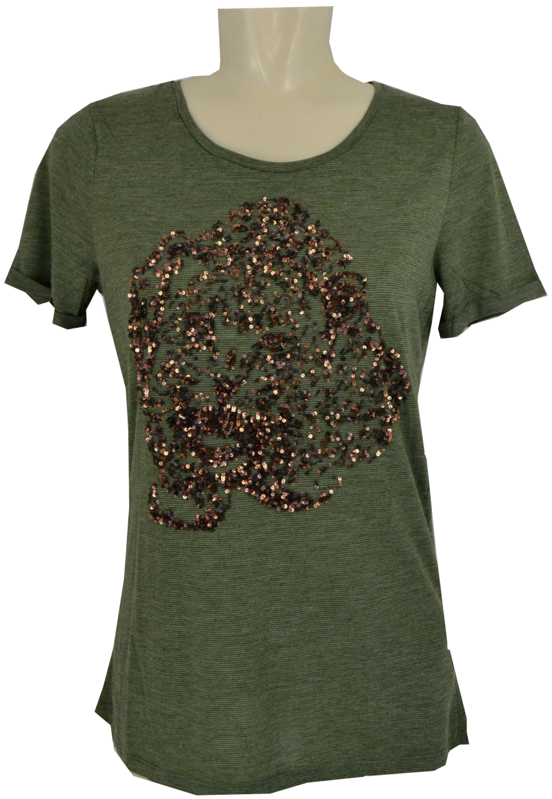 92591-41-550 1/2 Arm T-Shirt mit Pailletten