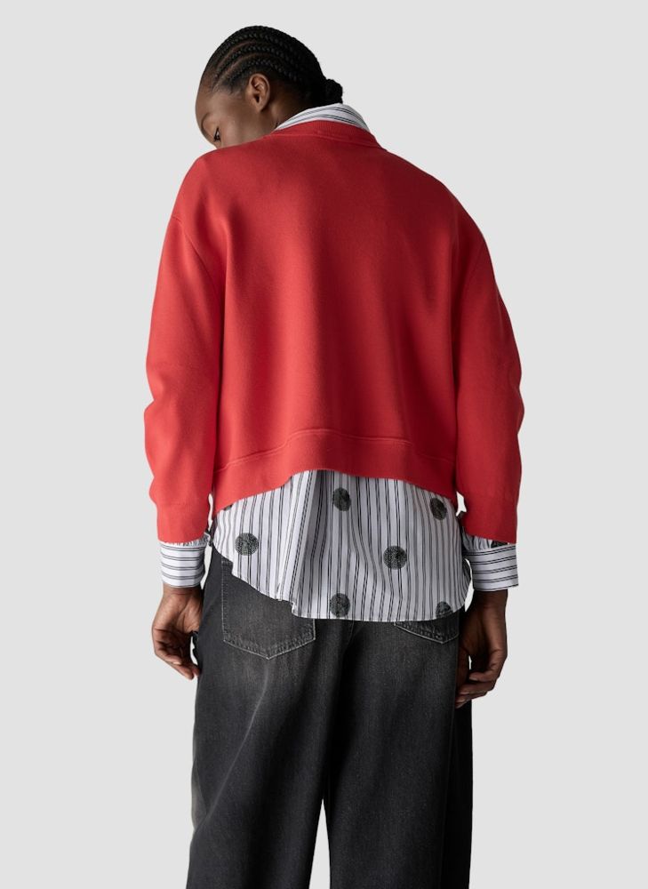 Pullover in paprika