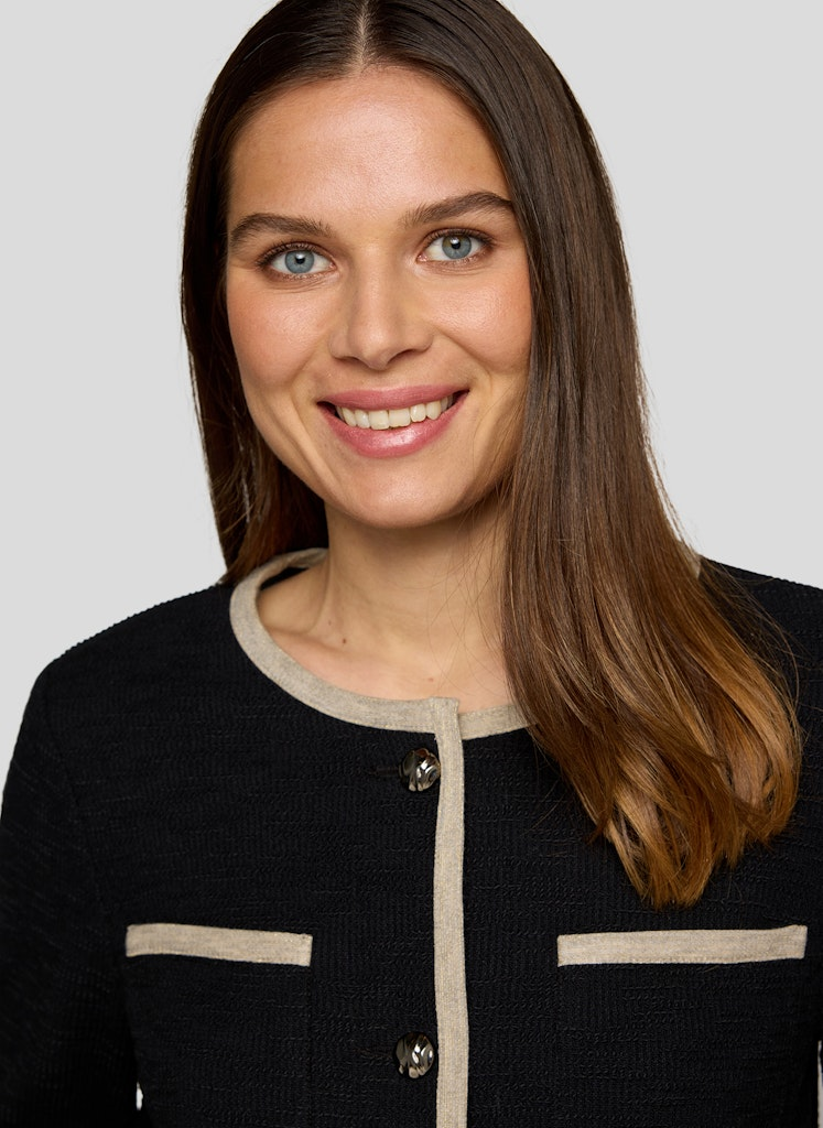 Blazer-Jacke in schwarz 