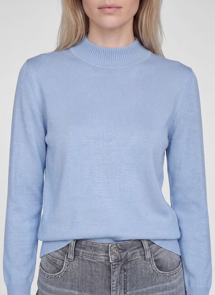 Turtle Pullover in bleu