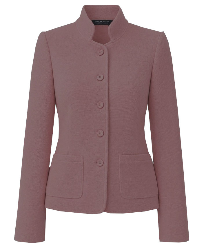 Blazer mit feiner Struktur in rosewood