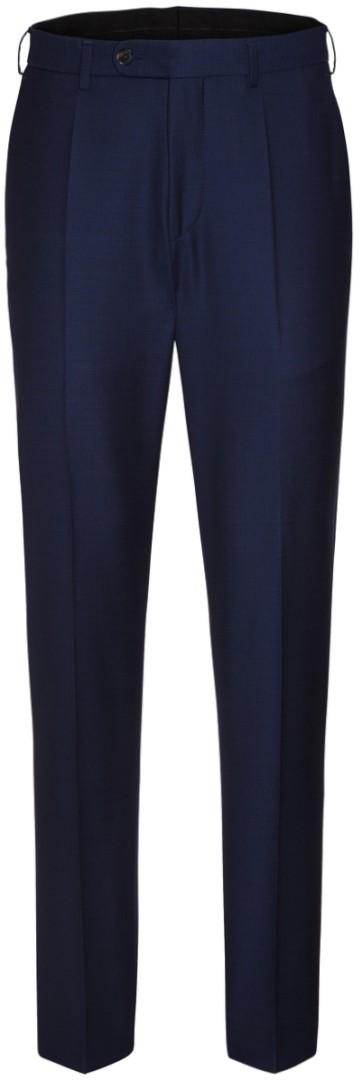 Anzug Hose in mittel blau mit feiner körniger Struktur