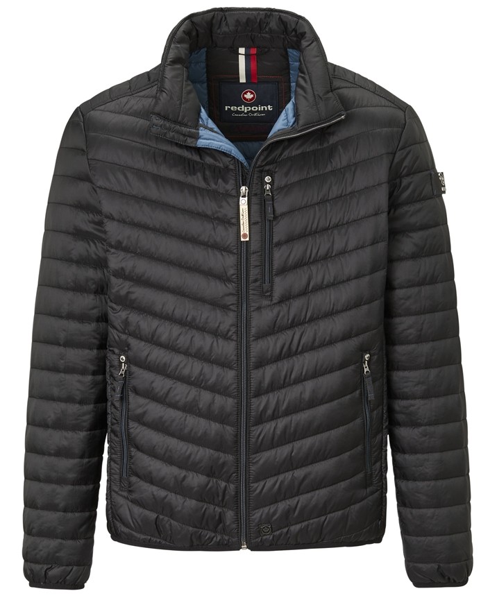 Leichte Steppjacke in black-dark-blue