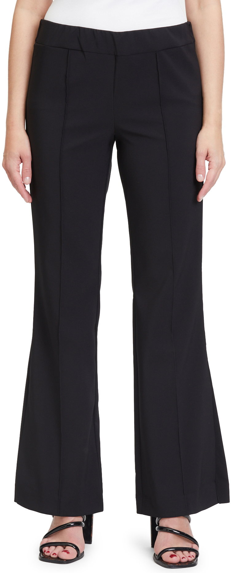 4805-4176-9045v Hose mit ausgestelltem Bein in schwarz
