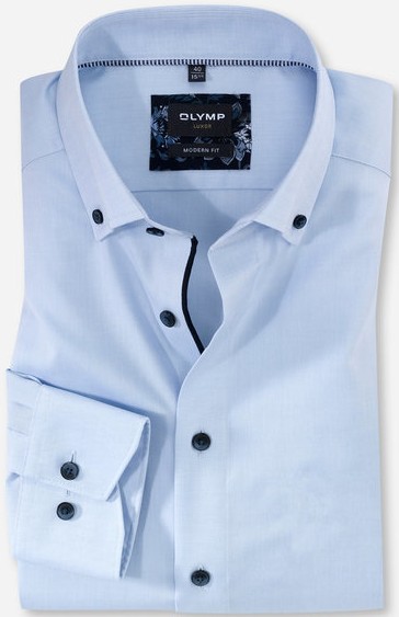 Business -und Freizeithemd in bleu mit feiner Struktur