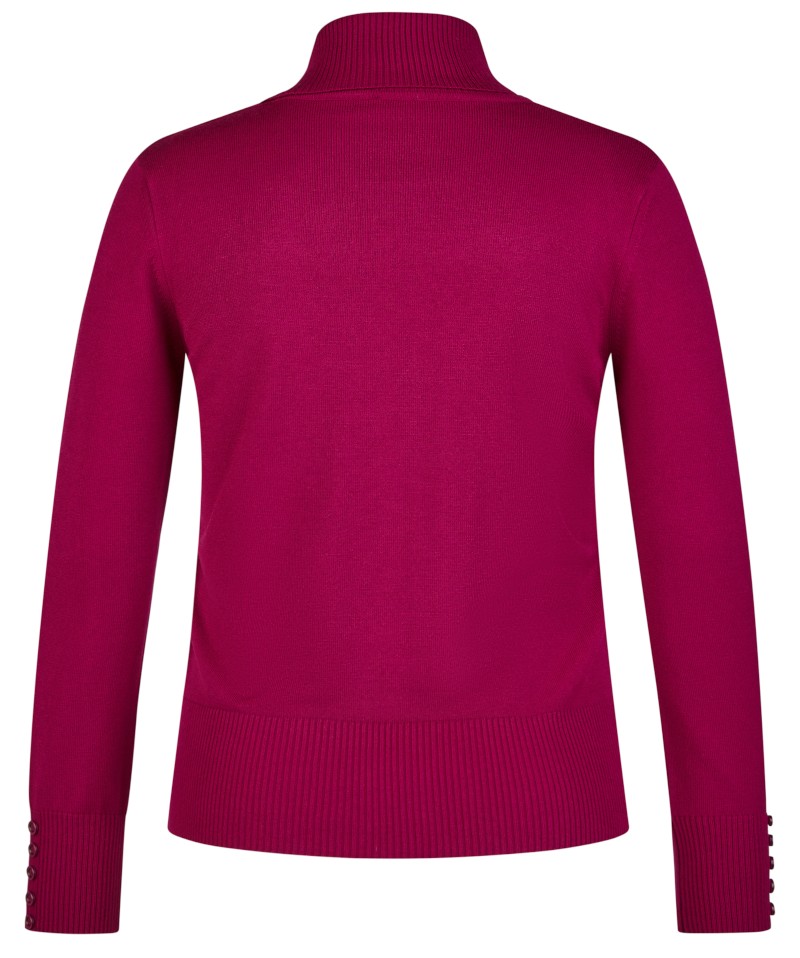 Pullover mit Rollkragen in wildbeere