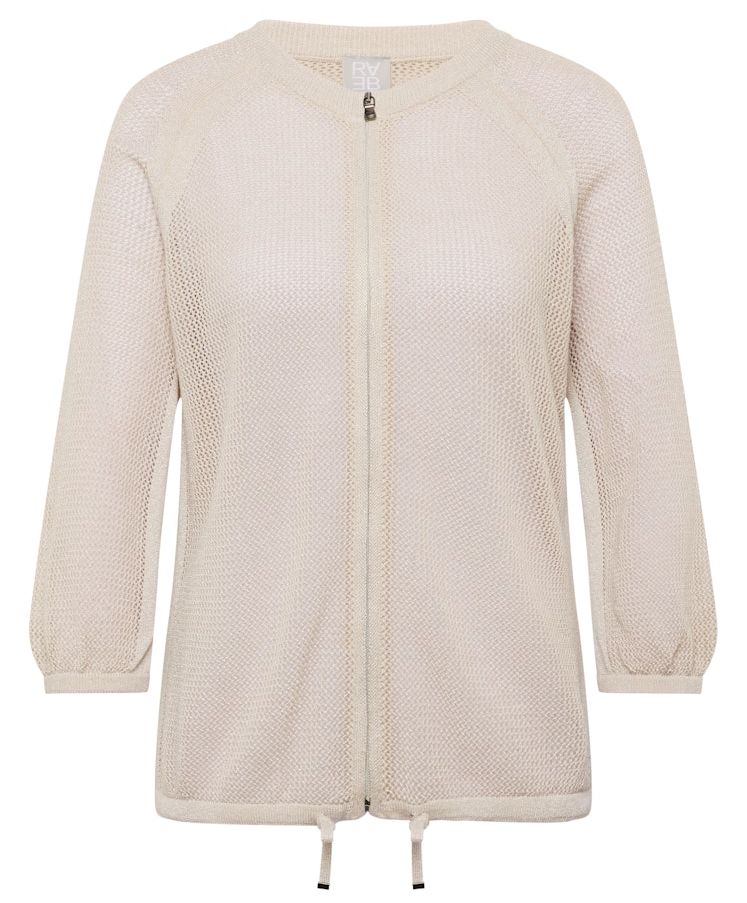 Luftig leichte Strickjacke in Sisal (Natur)