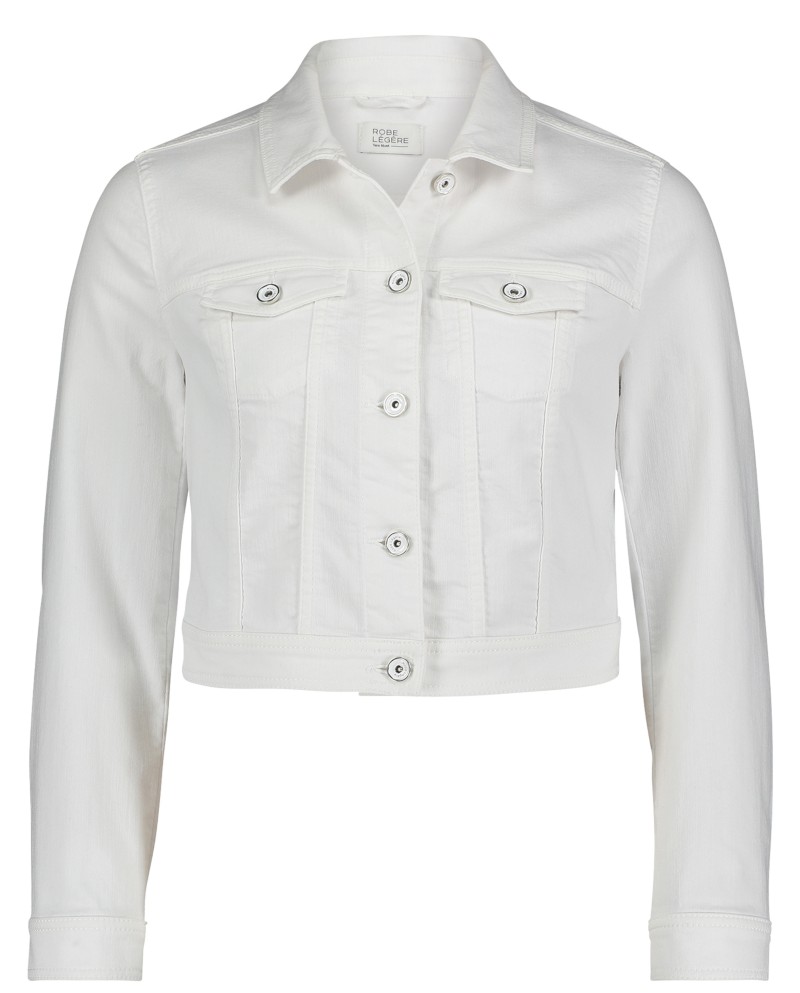 Jeansjacke in white