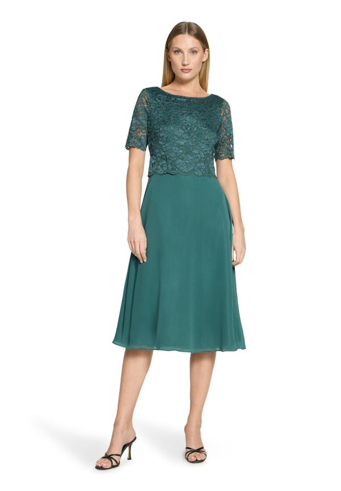 Mittellanges Kleid dark emerald