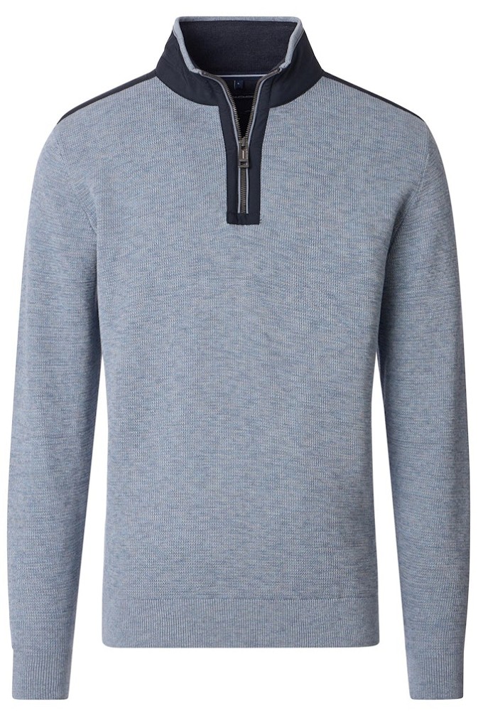 Troyer mit R-V in aqua-petrol mit feiner Struktur