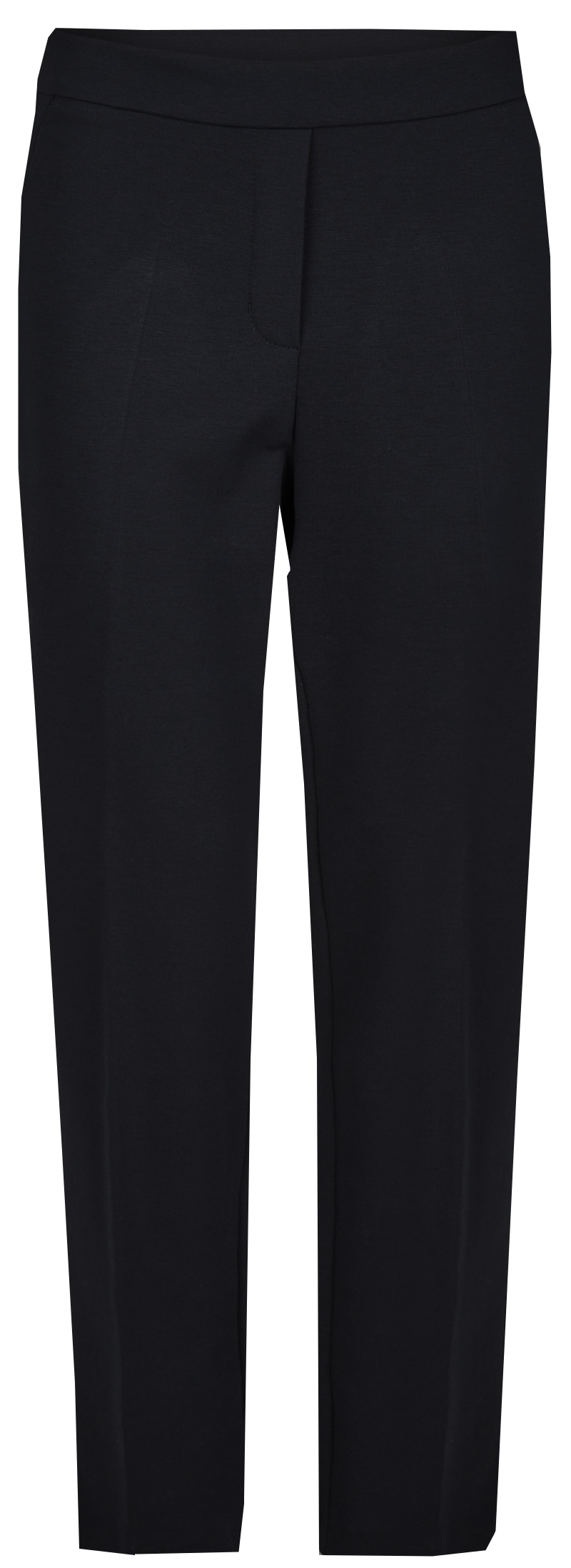 Schmal geschnittene Jersey Hose in schwarz