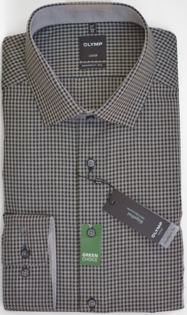 1/1 Arm  Freizeithemd mit mini Karo