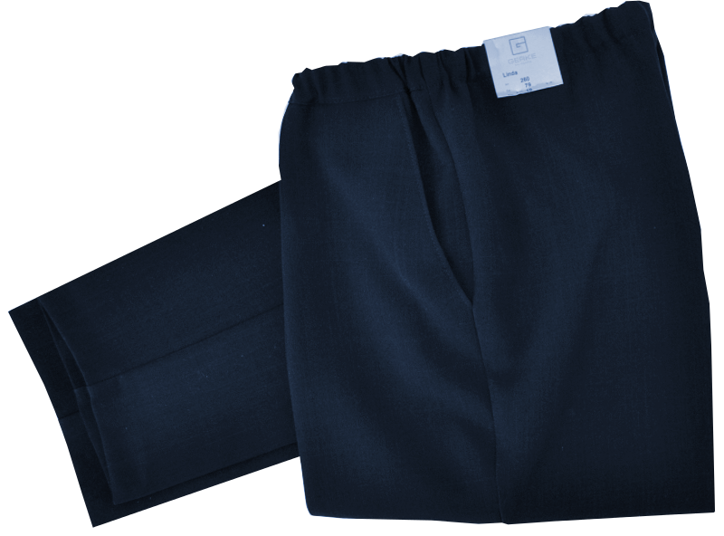 Etwas leichtere Stoff Schlupfhose in dunkel blau