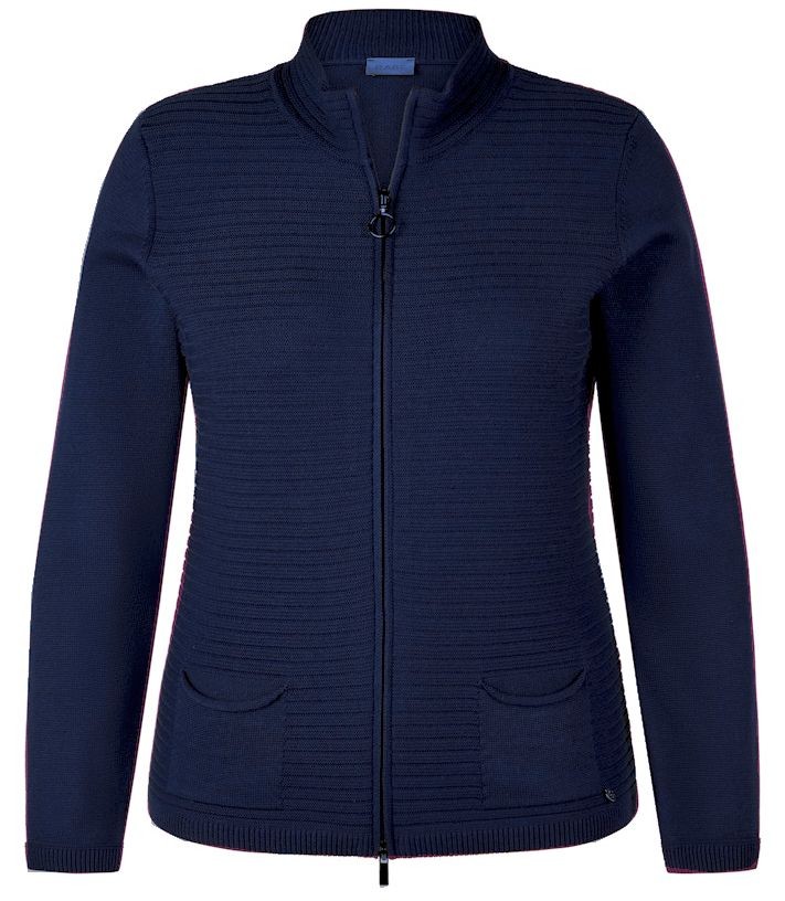 Strickjacke in uni Marine