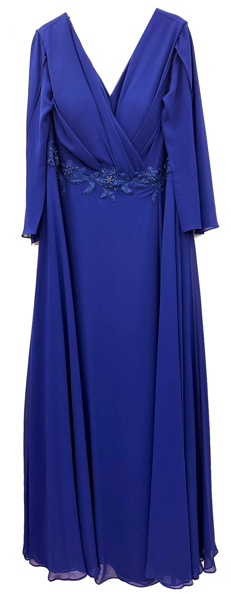Langes Ballkleid in marine