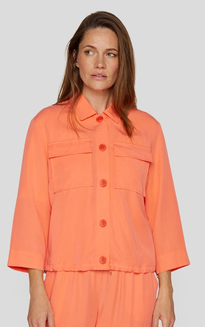 54-224020-4152v1 Leichte Blazer-Jacke in mandarin