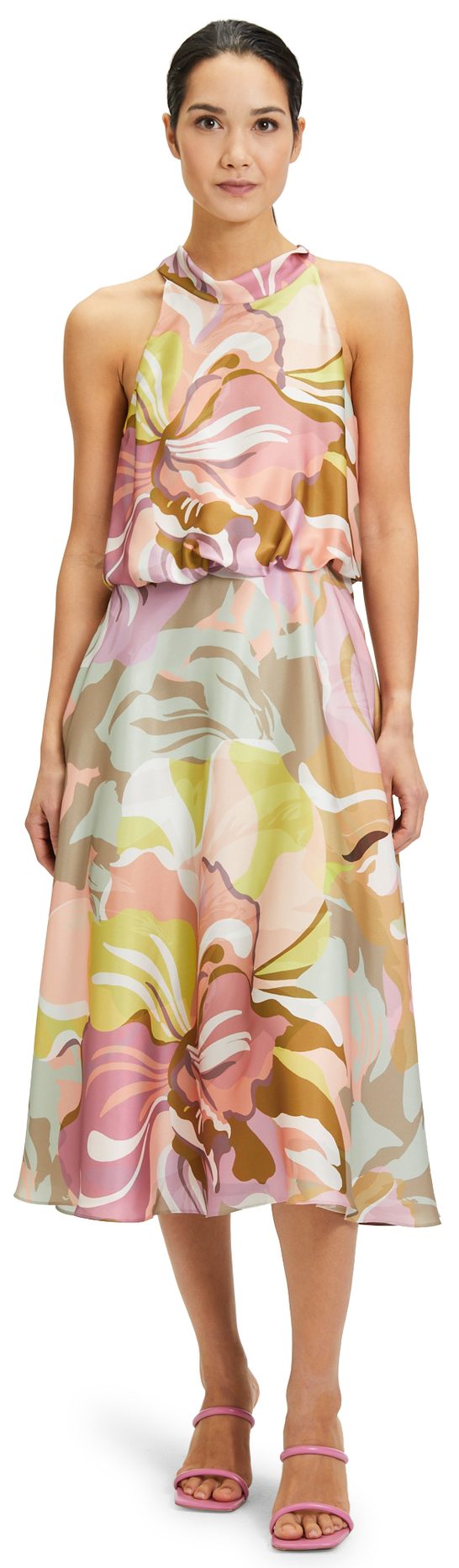 Kleid in Camel/Rosè