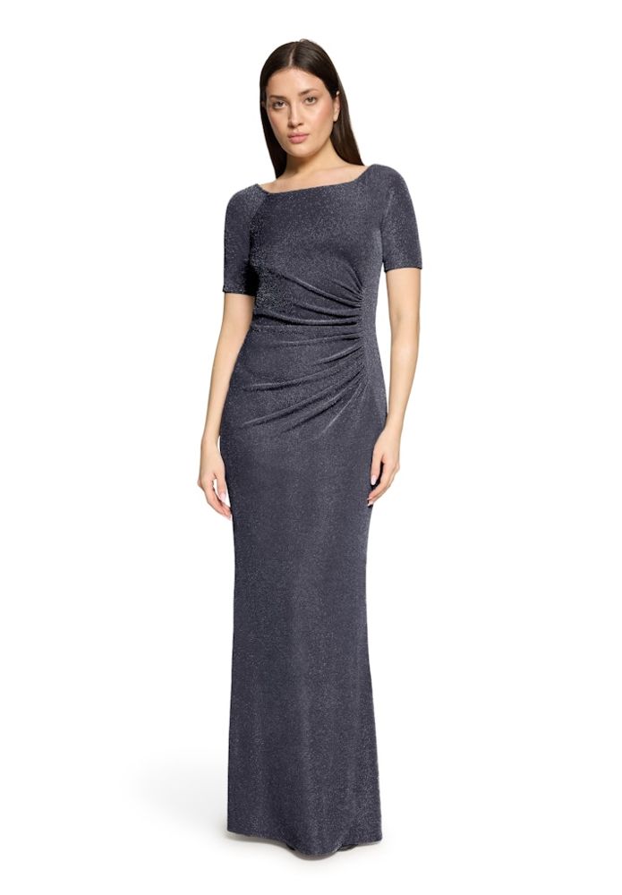 Langes Ballkleid in Dark Blue/Grey