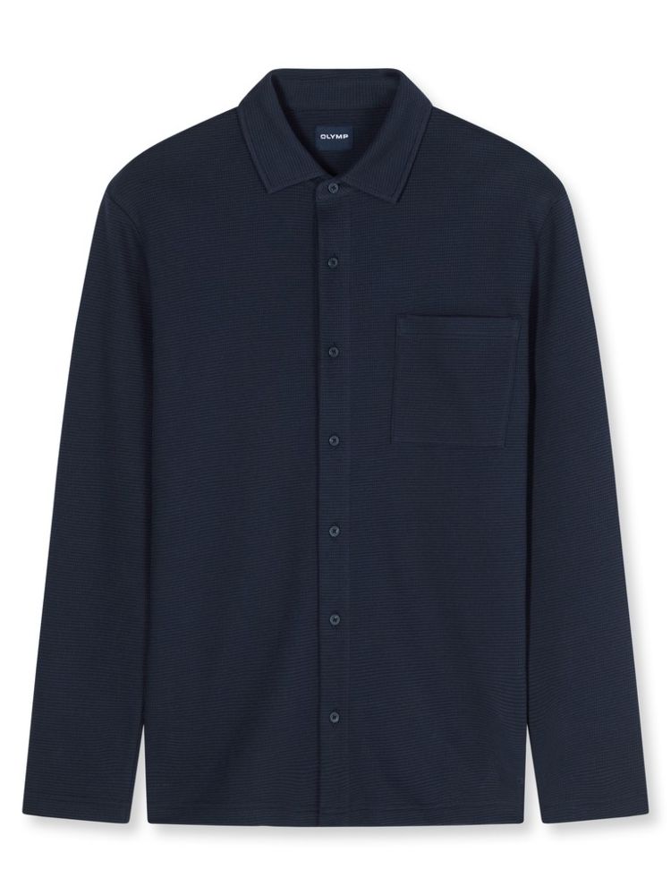 Hemdjacke in marine blau