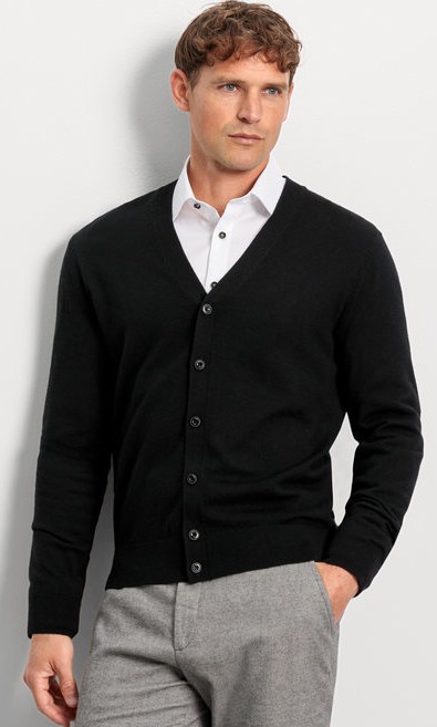 Cardigan Strickjacke in Schwarz