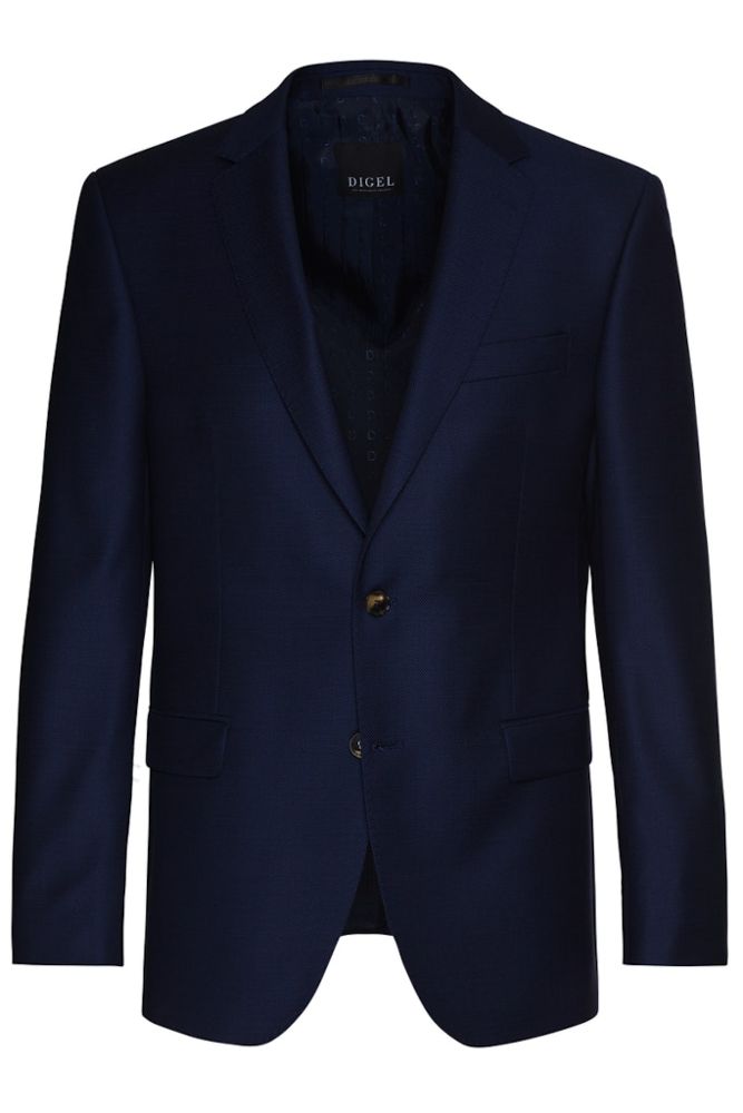 Anzug Blazer in mittel blau mit feiner Körnung