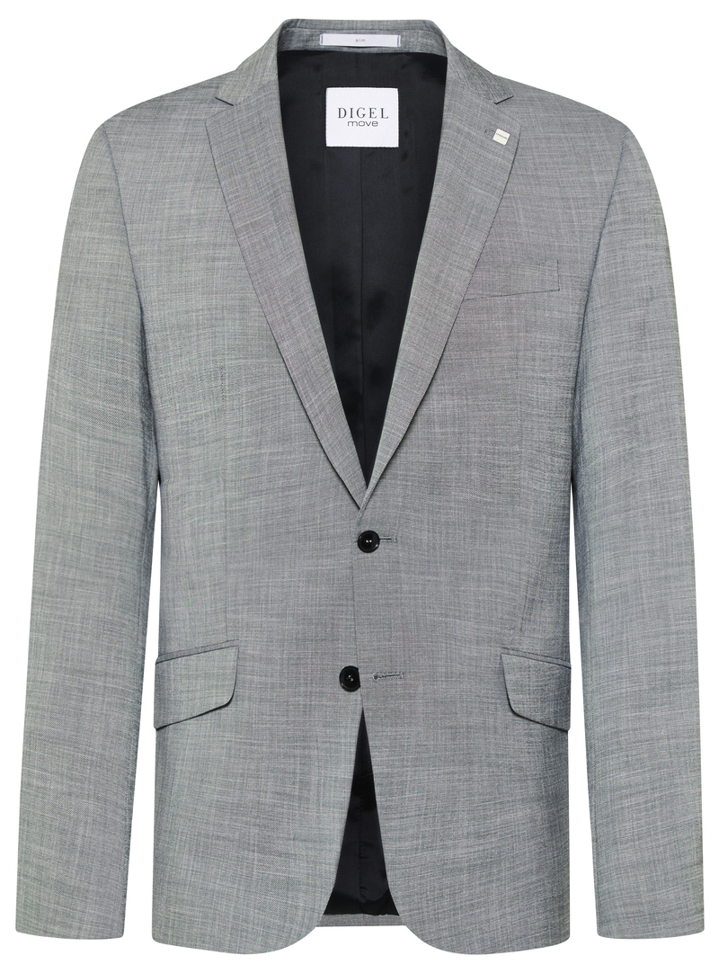 Anzug Blazer SLIM FIT in hell grau mit feiner Struktur