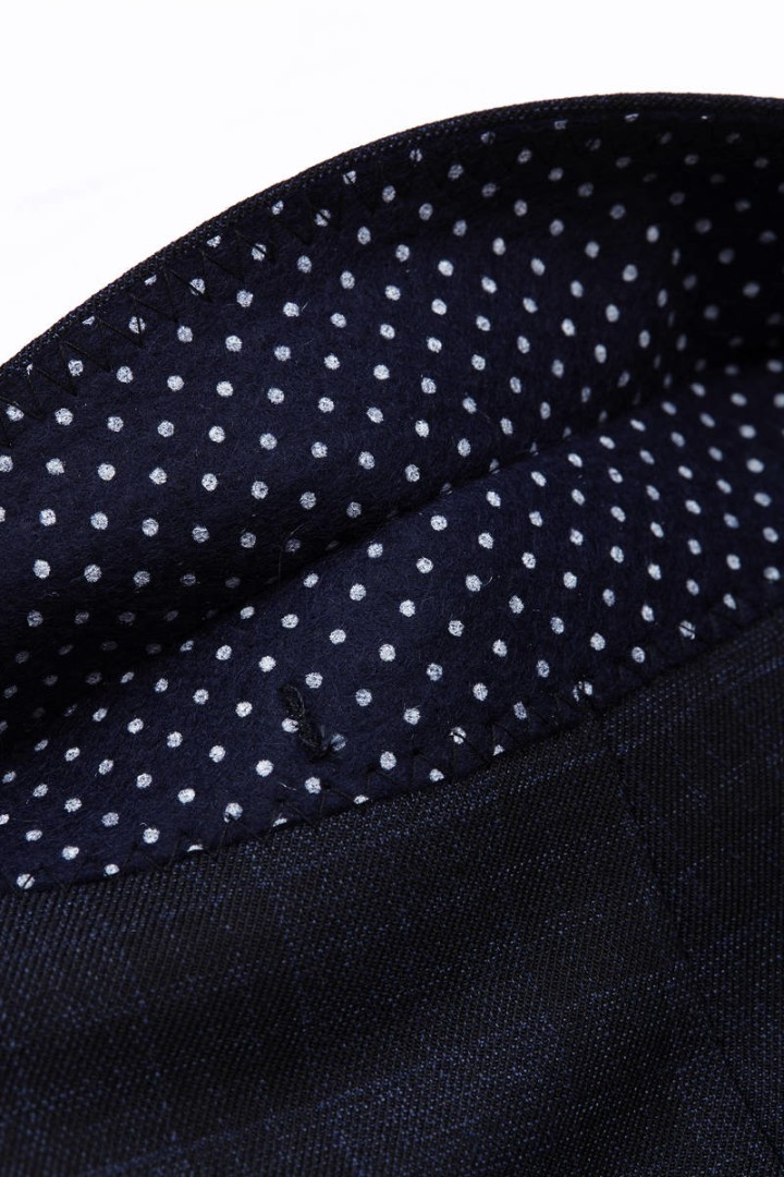 Anzug Blazer EXTRA SLIM FIT in dunkel blau kariert