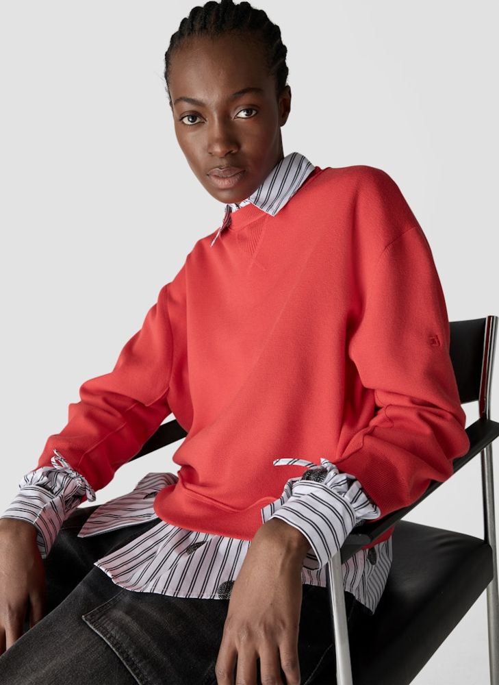 Pullover in paprika