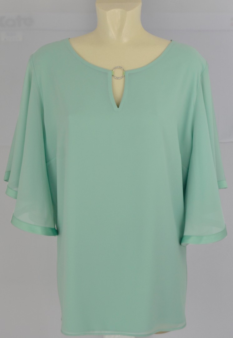 Blusen-Shirt in lindgrün