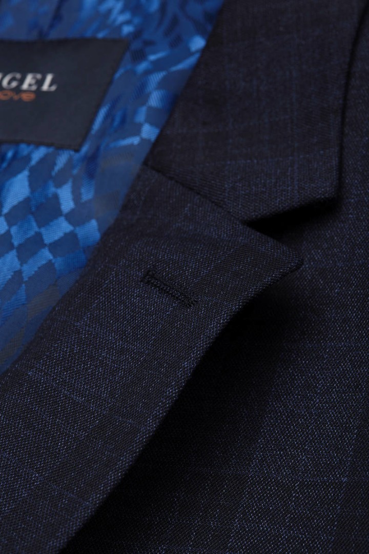 Anzug Blazer EXTRA SLIM FIT in dunkel blau kariert