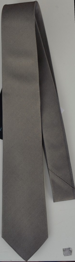 Krawatte reine Seide mit Glanz in braun-gold