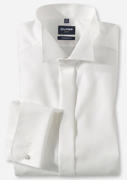 Soirèe Kläppchen Kragen Hemd in beige