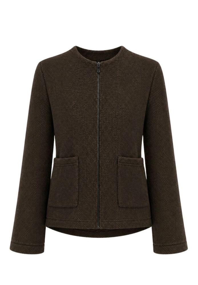 Blazer-Jacke in Mocca
