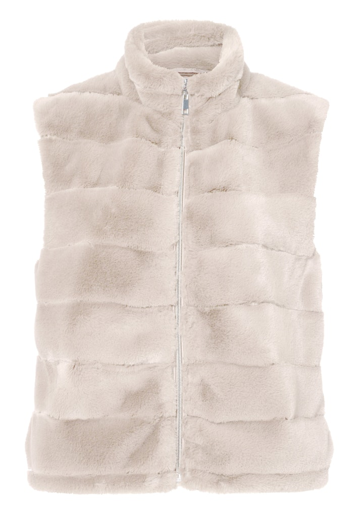Webpelz Weste in cashew (ecrue-beige) 